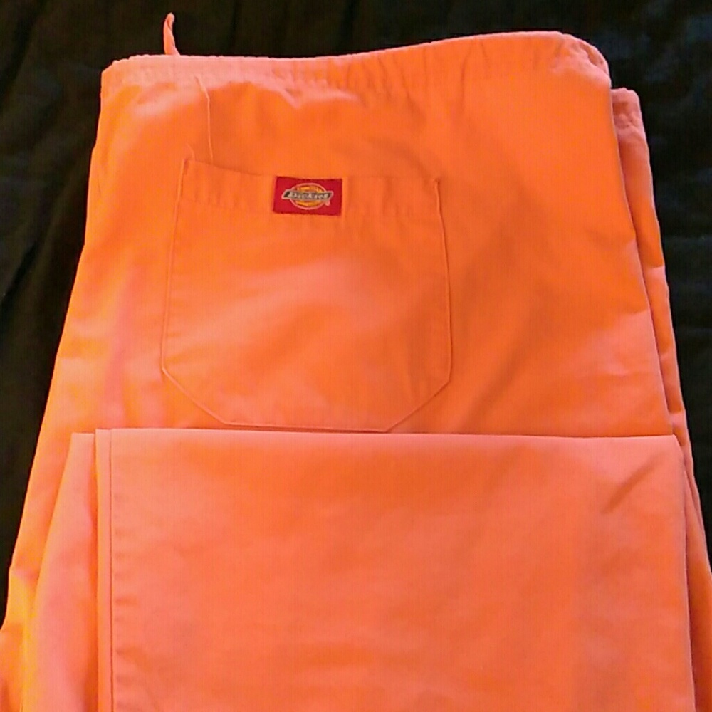 Dickies Orange Scrub Pants